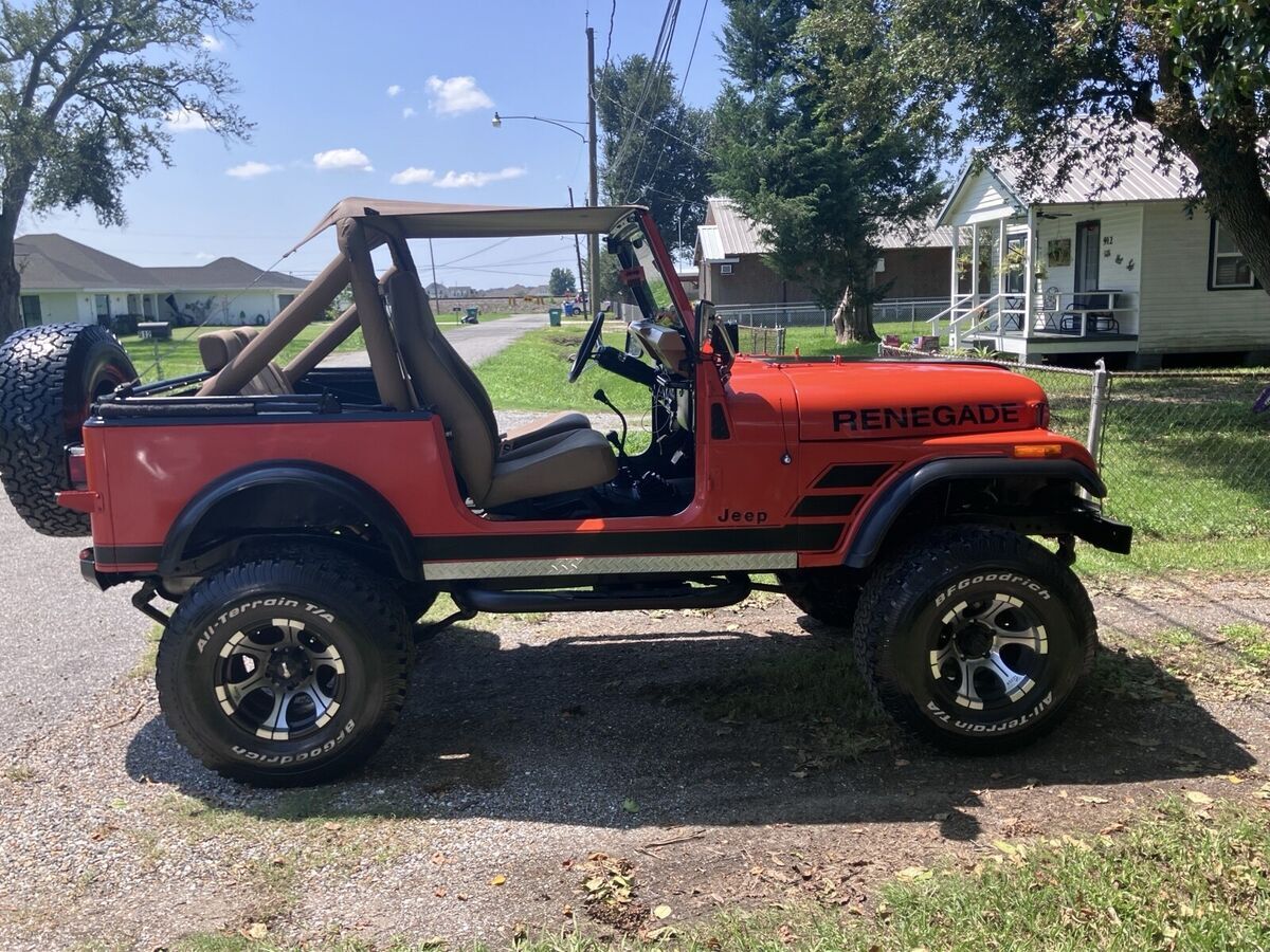 1983 jeep cj-7 red renegade