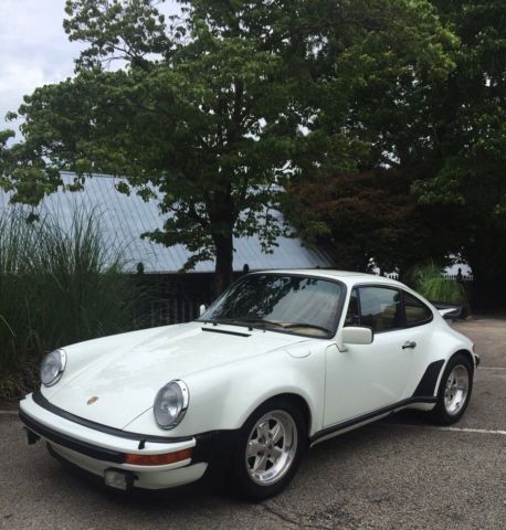 1978 porsche 911 turbo sunroof coupe white/cork 51k miles cert. of authenticity
