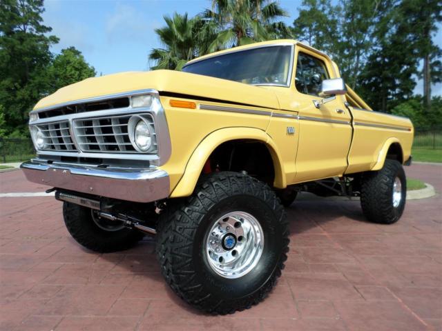 custom show truck, hydraulic dump bed, tilt hood, 390 v8, 4ã—4, roll bar, lift, b