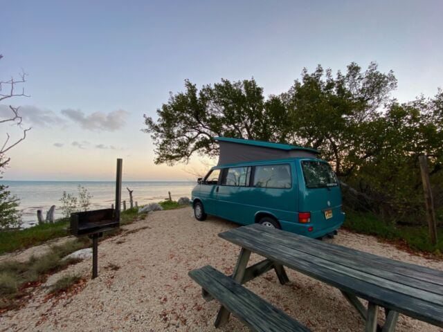 1993 volkswagen eurovan van caribbean green / teal fwd automatic mv westfalia