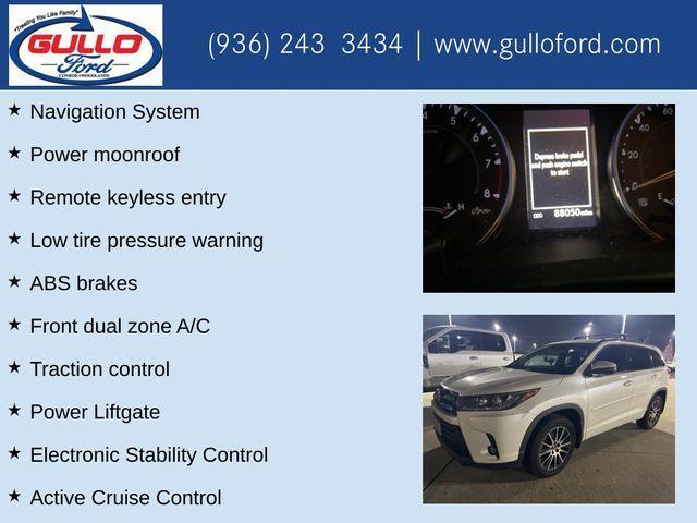 2018 toyota highlander se