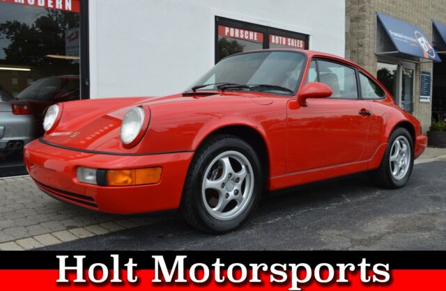 *****1992 porsche 911 carrera 2, guards red/tan, 48k miles, 5-speed manual!*****