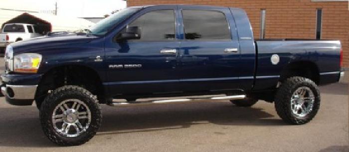 2006 dodge mega cab 2500 5.9l cummins turbo diesel 4x4 lifted 87k miles slt in orange, ca
