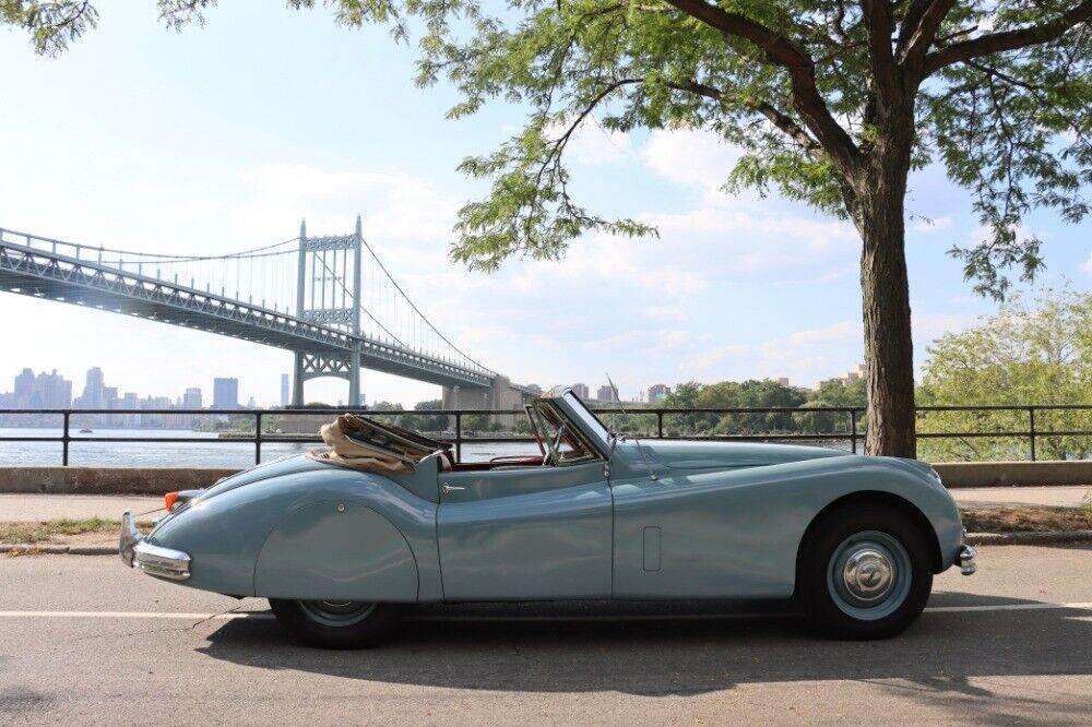1956 jaguar xk140 dhc manual transmission blue