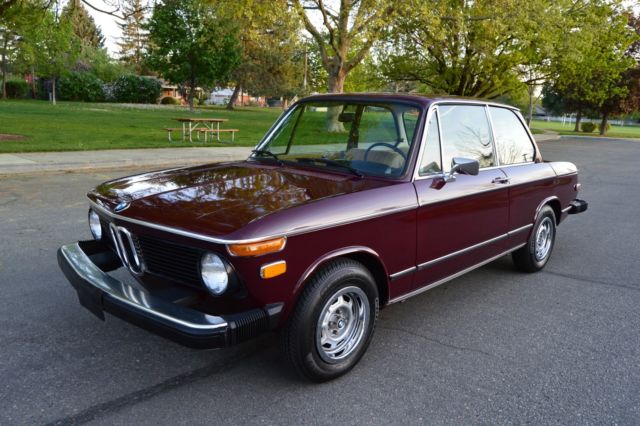 gorgeous 60k actual mile survivor 1975 bmw 2002 2.0 liter working a/c nice !!