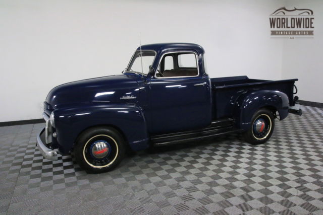 1948 blue frame off restored. rare five window pickup!