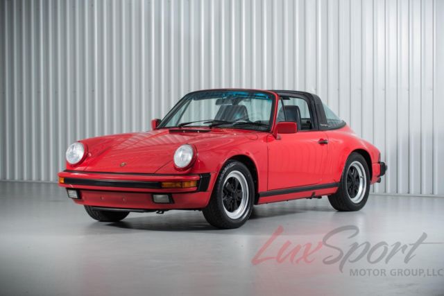 1988 porsche 911 carrera targa guards red/black 5-speed g50 65,000 miles mint!!!