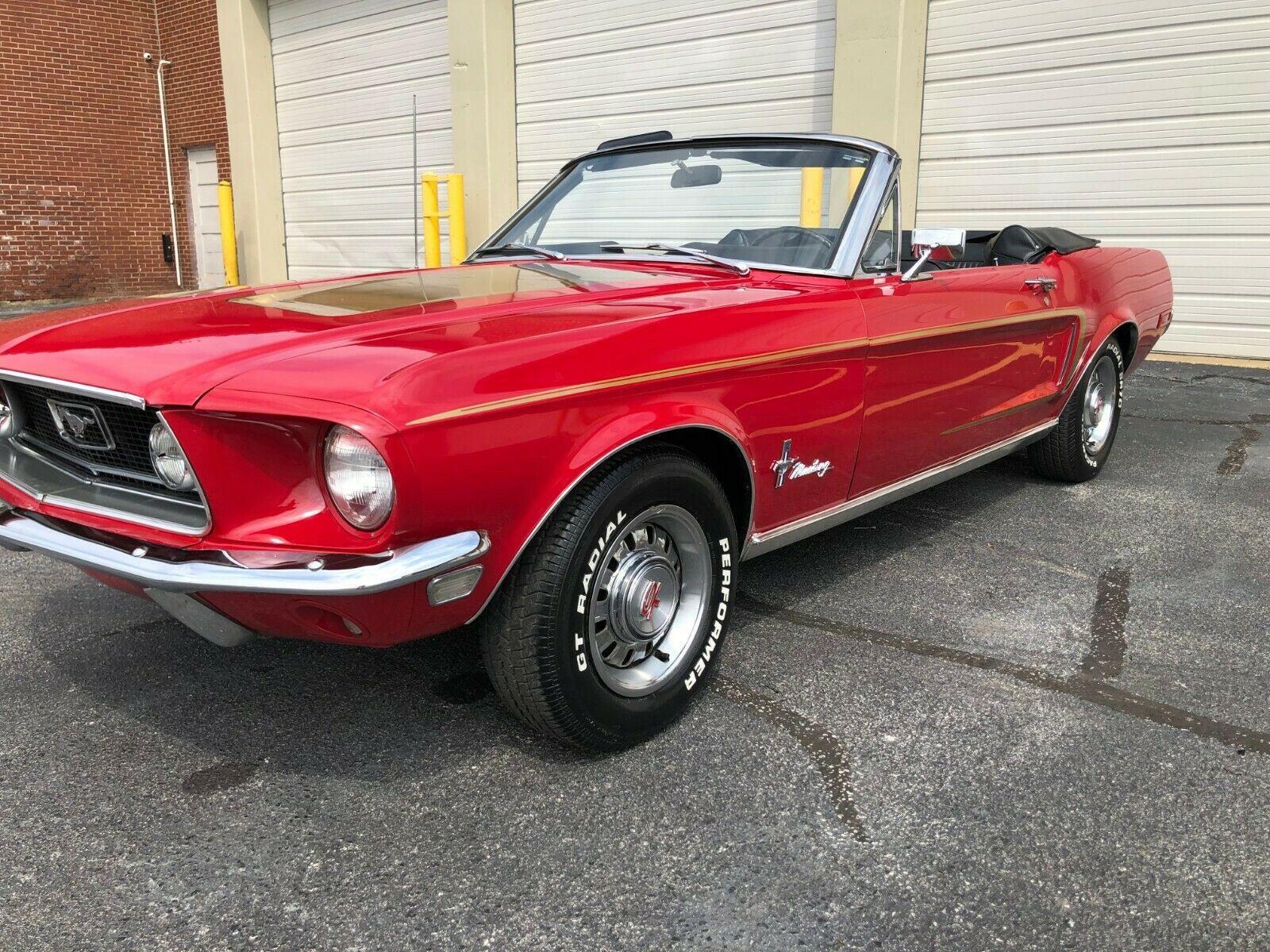 1968 ford mustang convertible deluxe gt rebuilt 302 ci engine 78801 miles