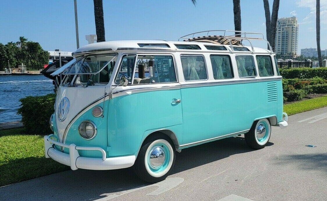 1974 volkswagen bus 23 windows recreation samba split window vw type 1