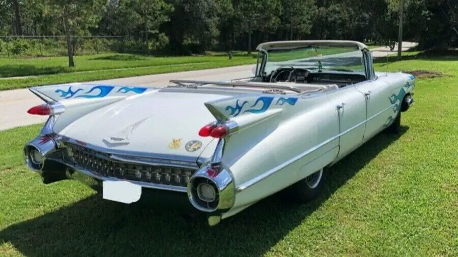 1959 cadillac deville sedan custom convertible convertible white rwd automatic