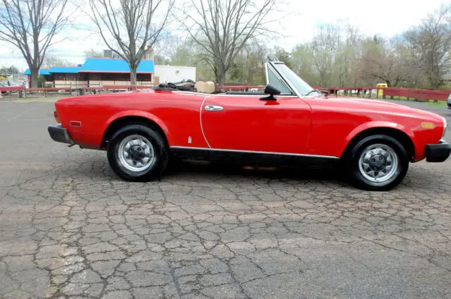 good running,low mileage 1980 fiat 2000 spyder, 5 spd manual, 4 cyl engine