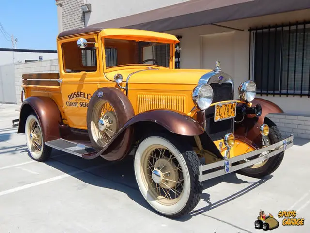 1930 ford model a closed cab pick-up hopped up 4 cyl mitchell overdrive