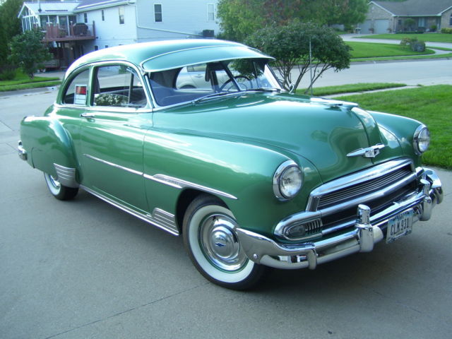 1951 chevy stylemaster, deluxe, 2 door powerglide