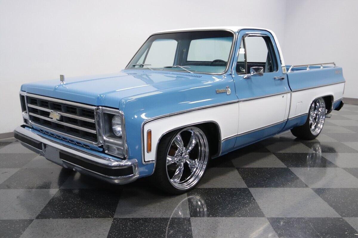 1979 chevrolet c 10 silverado big 10 hawaiian blue 61553 miles