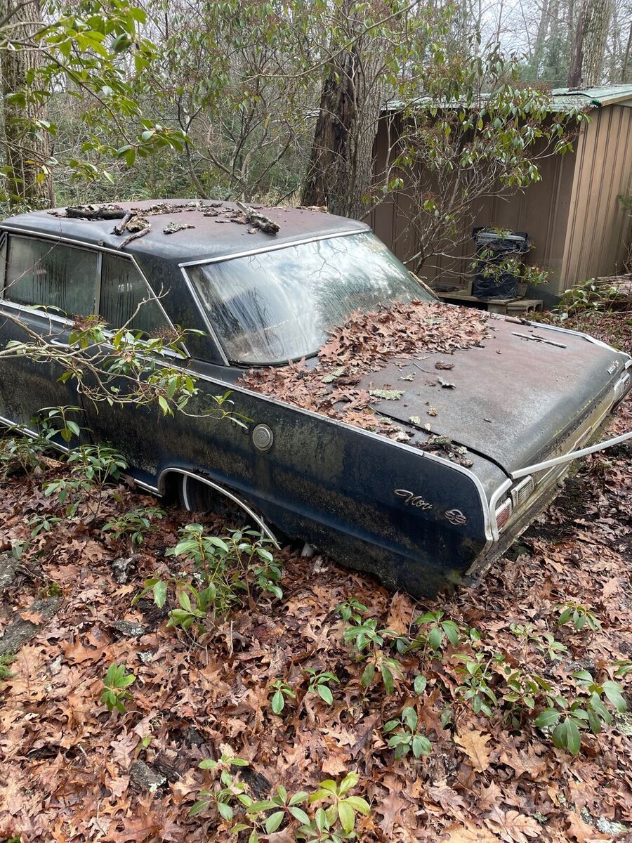 1965 chevrolet nova black rwd manual ss
