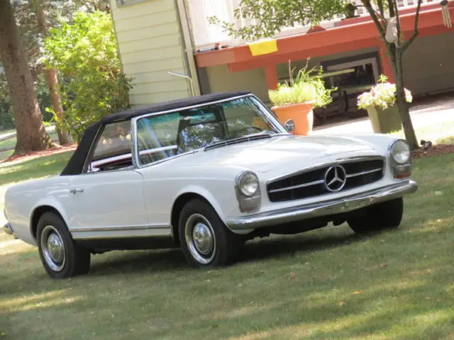 1967 white pagoda convertible roadster restored driver classic
