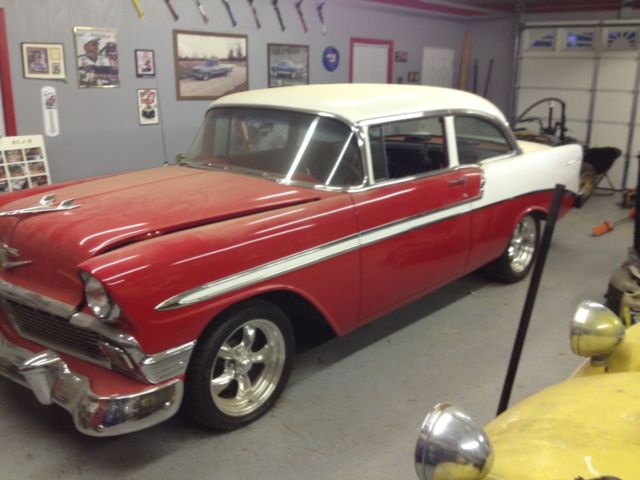 1956 chevy 2 dr belair post