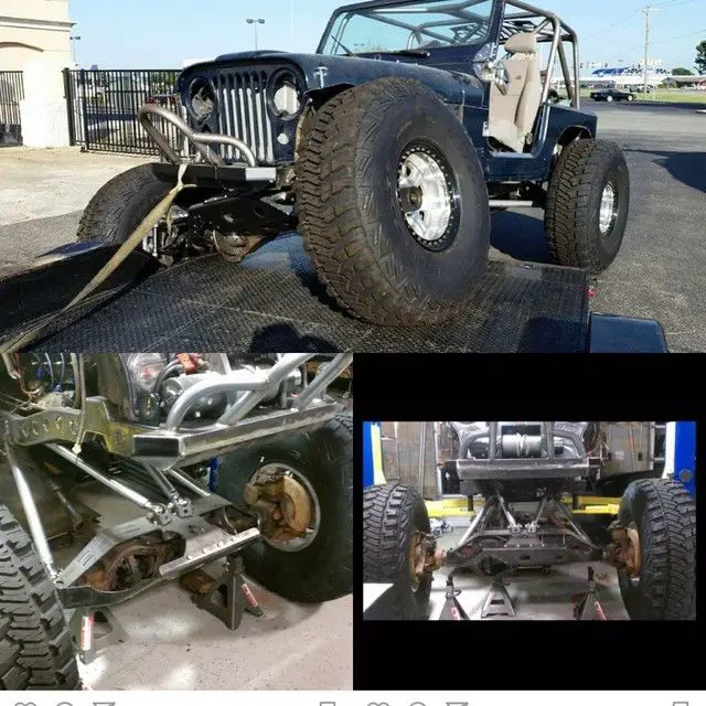 1982 jeep cj7. rock crawler. long travel. black. project jeep