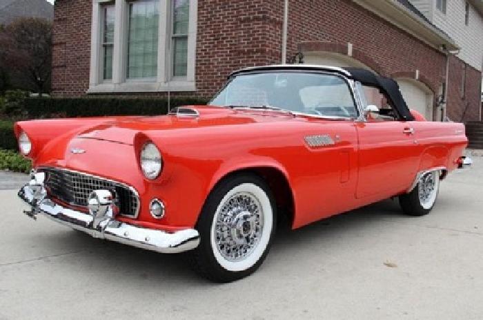 1956 ford thunderbird convertible 312ci v8 engine in dresden, ny