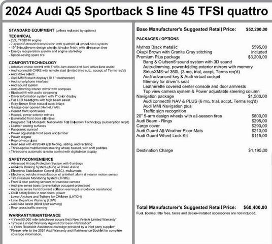 2024 audi q5 45 s line premium plus
