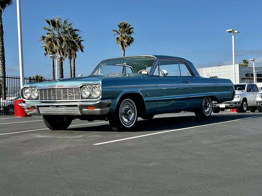 1964 chevrolet impala ss 409 hardtop coupe beautiful azure turquoise