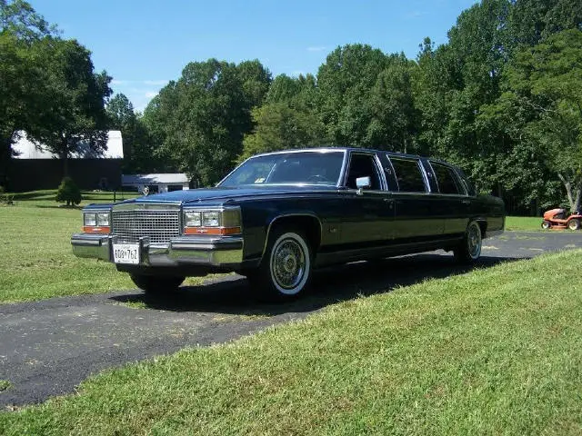 1988 cadillac fleetwood brougham limousine coachwork by maloney