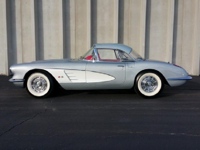 1960 corvette sateen silverred in modesto, ca