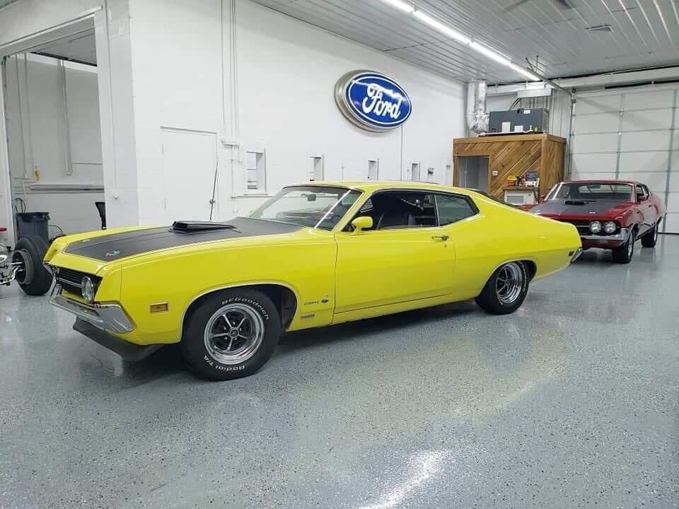 1970 ford cobra torino shaker ram hood automatic