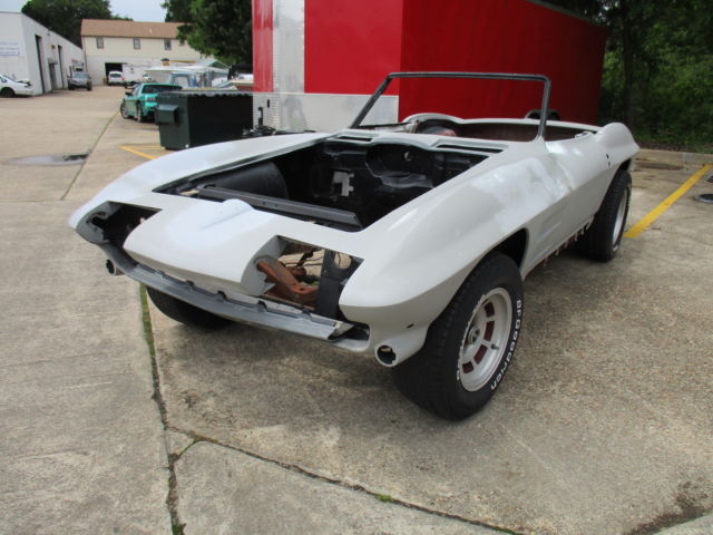 1965 corvette sting ray convertible rolling project body cheap mid year!!!!!