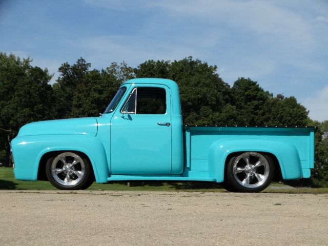 no reserve 1955 ford f100 f1 sbc (((fully restored))) show ready 51 52 53 54 55