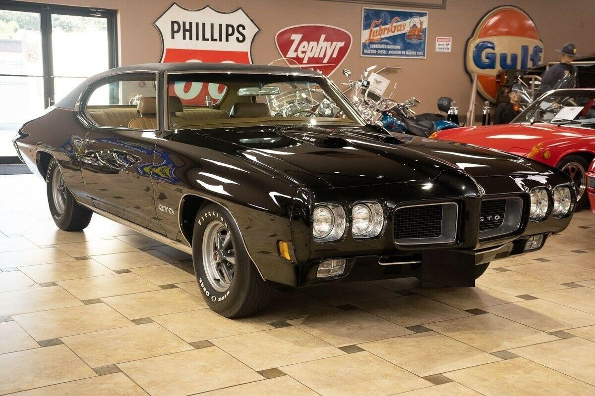 1970 pontiac gto ram air iii starlight black 4speed manual