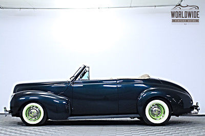 1940 mercury convertible street rod. frame off restoration. all steel. v8!