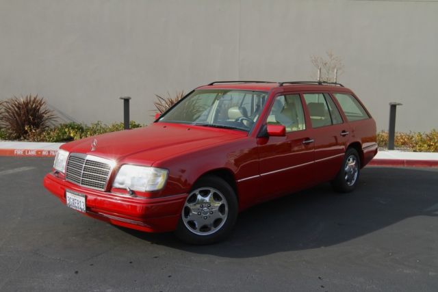 1994 mercedes benz e320 wagon clean calif car fully optioned rare imperial red