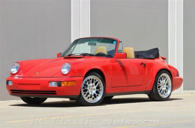 1990 porsche 911 c2 cabriolet 5spd coa