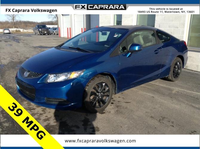 used 2013 honda civic ex coupe watertown, ny 13601 for sale in glen park, new york