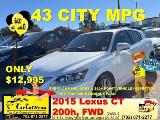 2015 lexus ct 200h base 4dr hatchback