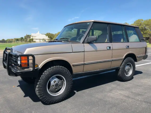 1991 land rover range rover classic lifted goodyear wrangler tires texas rig 4x4