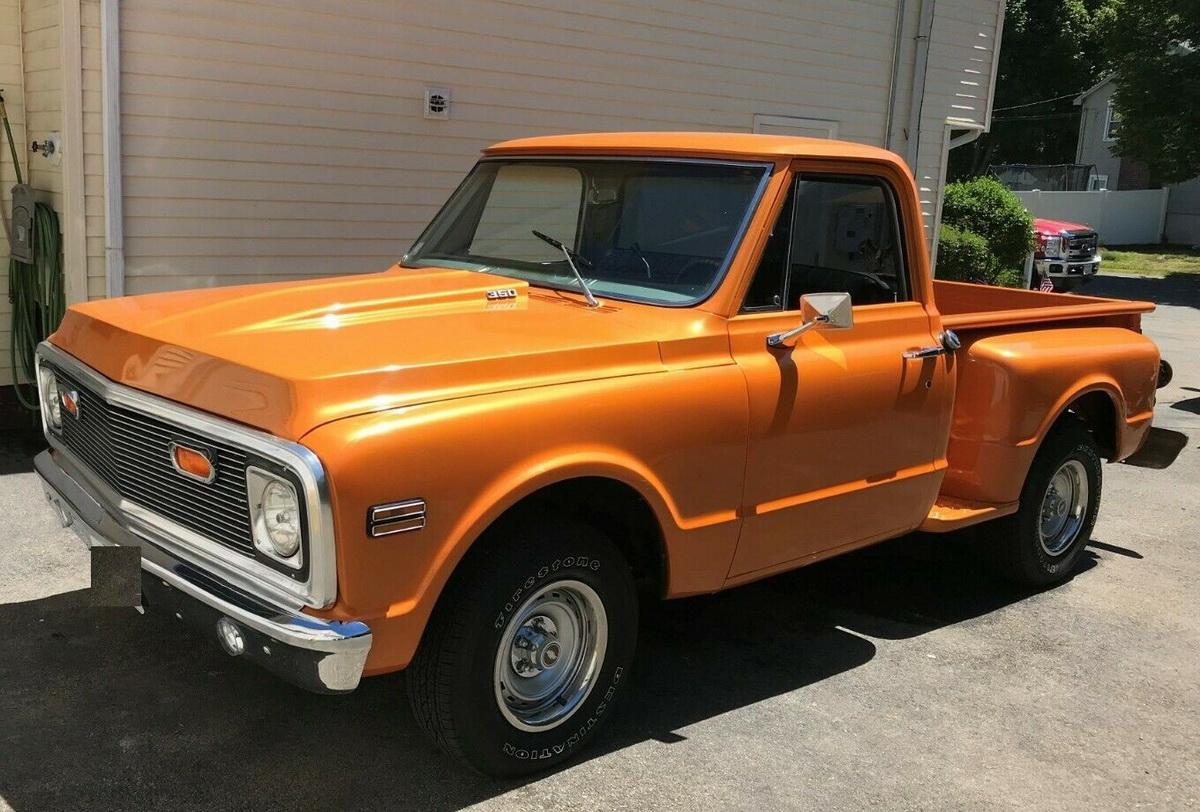 1969 chevrolet c-10 cts custom orange metallic paint
