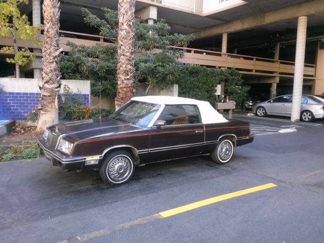 1982 chrysler lebaron convertible,one owner, all original,low miles
