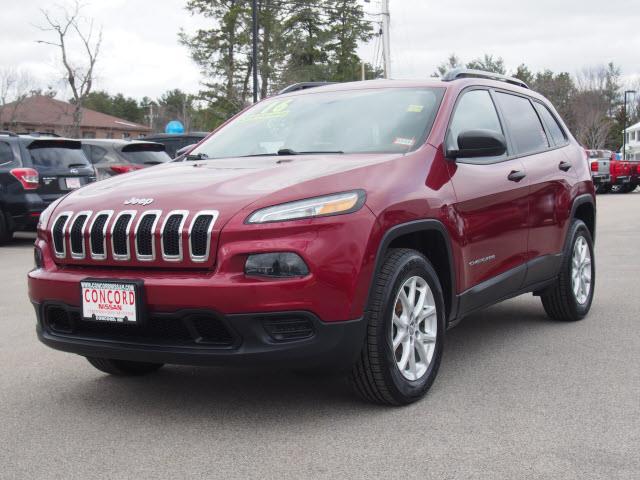 2016 jeep cherokee sport 4x4 sport 4dr suv for sale in concord, new hampshire
