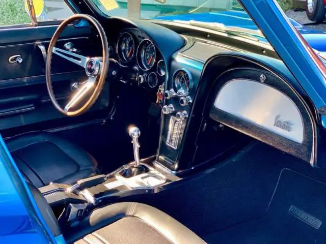 1967 chevrolet corvette #smatching327/350hp*olderâ bodyâ onâ resto*blue/black
