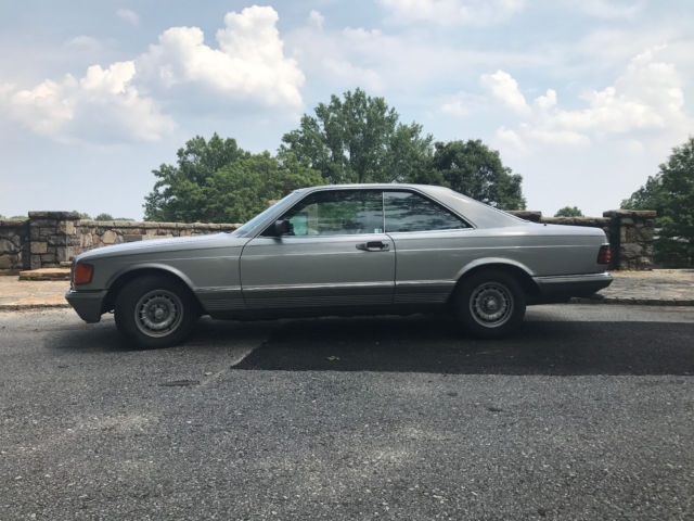 1982 mercedes 500sec european gray market small bumper w126 euro head lights