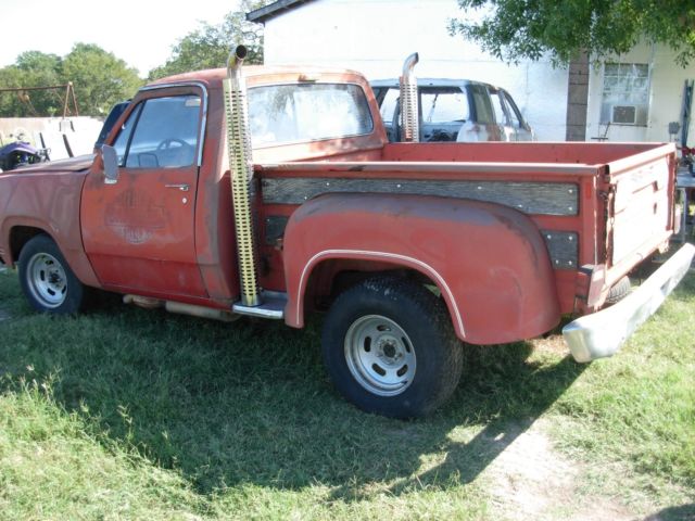 dodge lil red express truck 1979 model restoration project