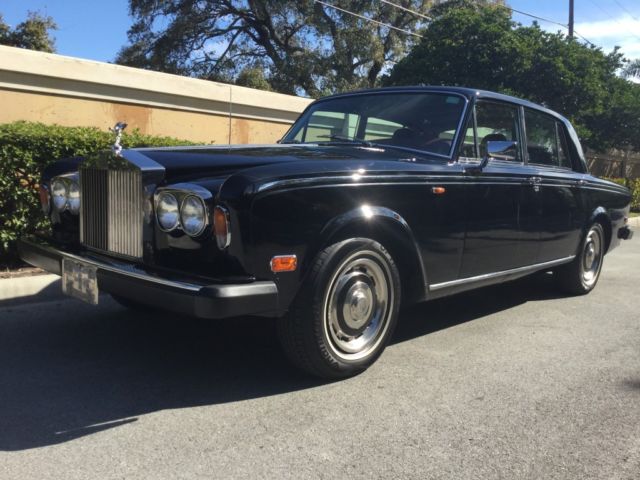 1979 classic rolls royce silver shadow ii only 83k miles - super nice black/red