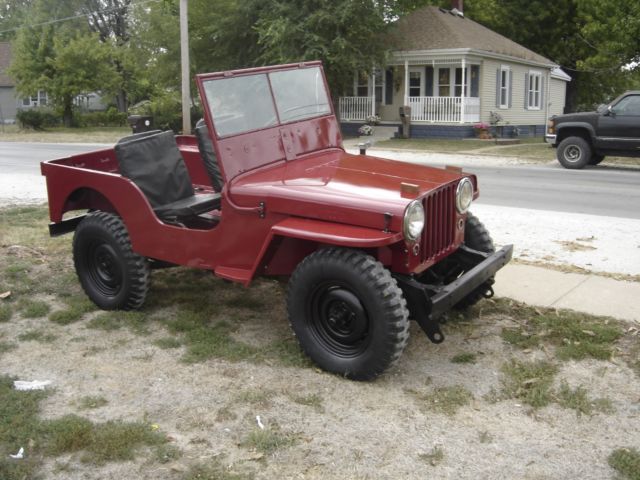 1947 willys cj2a jeep a trench