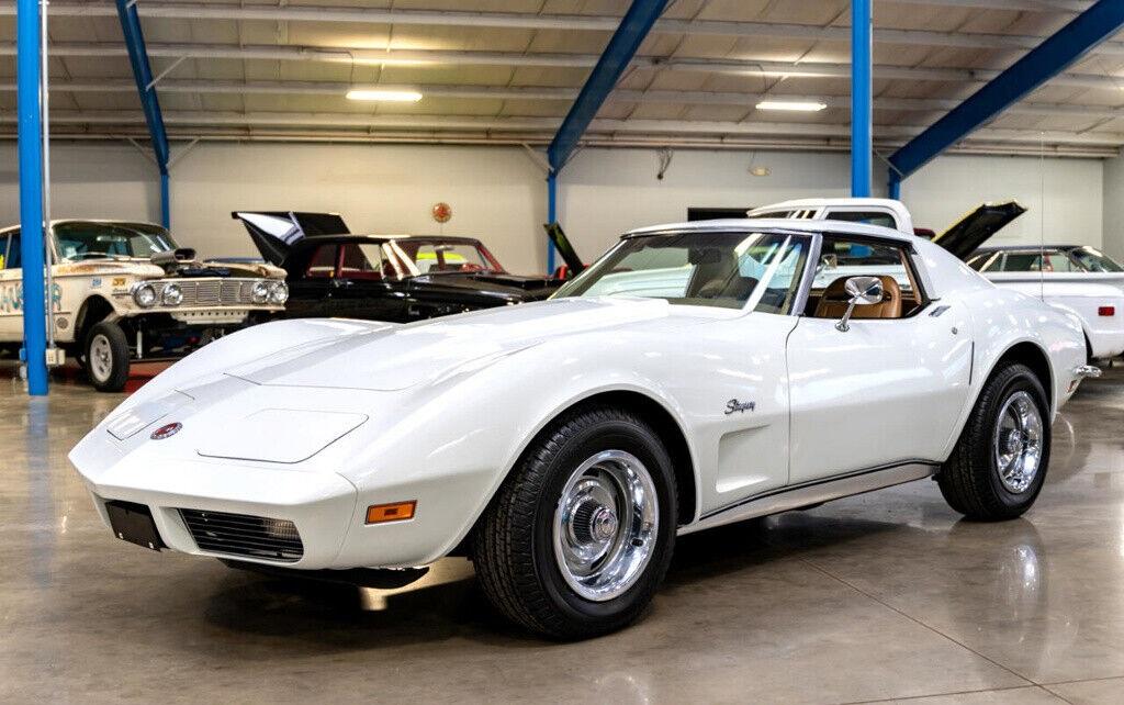 1973 chevrolet corvette white automatic 1423 miles