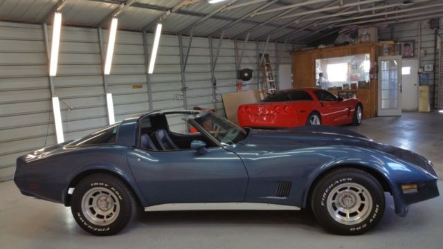 1981 chevrolet corvette coupe - high performance built - dark blue metallic