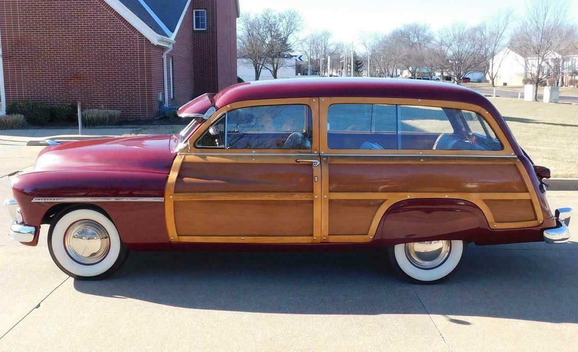 1950 mercury woody wagon royal bronze maroon poly
