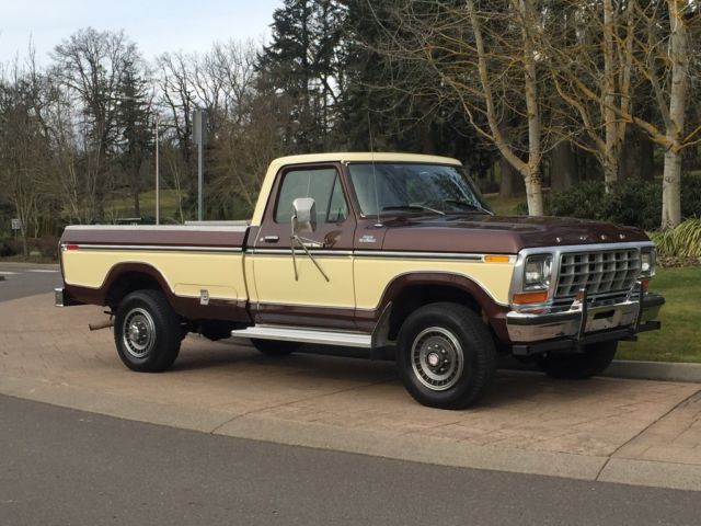 1978 ford f-250 heavy duty ranger trailer special all original 53k miles garage