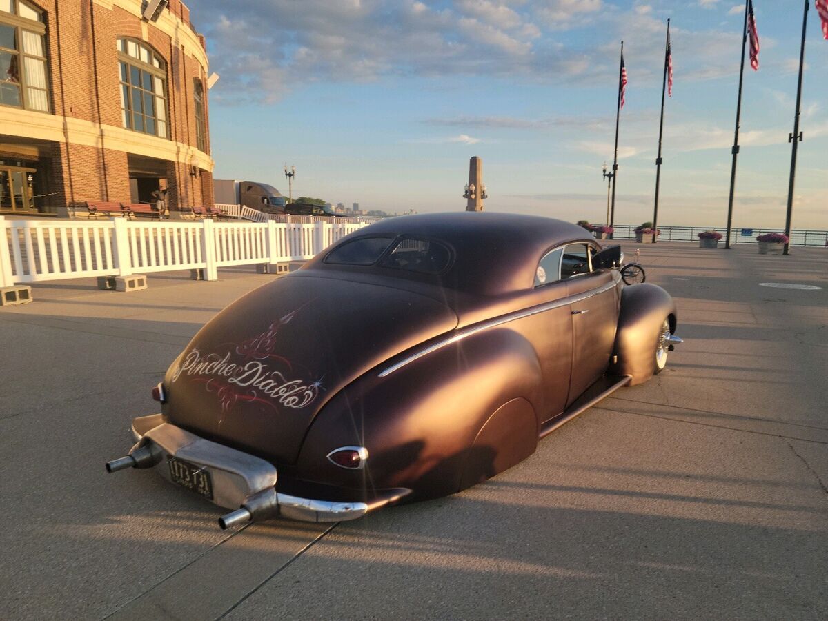 1940 mercury custom coupe red rwd automatic